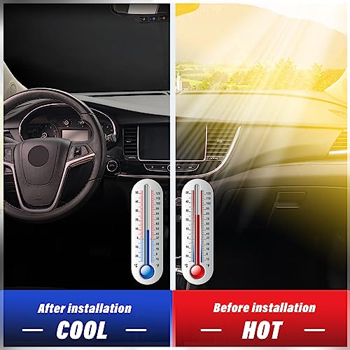 Sze Windshield Sunshade for Audi Q5 2018-2023 2024 Retractable Front Window Sun Shade Foldable UV Reflector Sun Visor Insulation Sun Protection