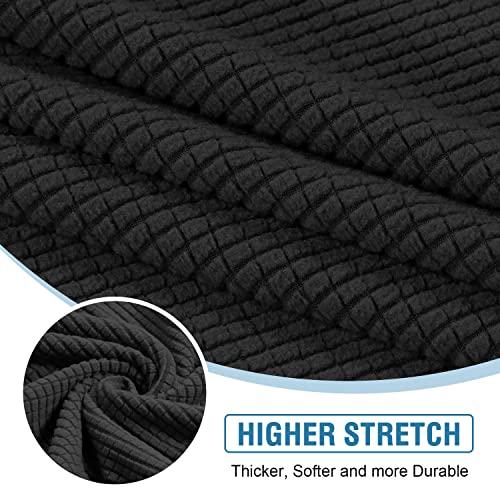 H.VERSAILTEX Sectional Couch Covers 4 Pieces Sofa Seat Cushion Covers L Shape Separate Cushion Couch Chaise Cover for Both Left/Right Sectional Couch (Seat Only: 1 Chaise + 3 Sofa, Sand)