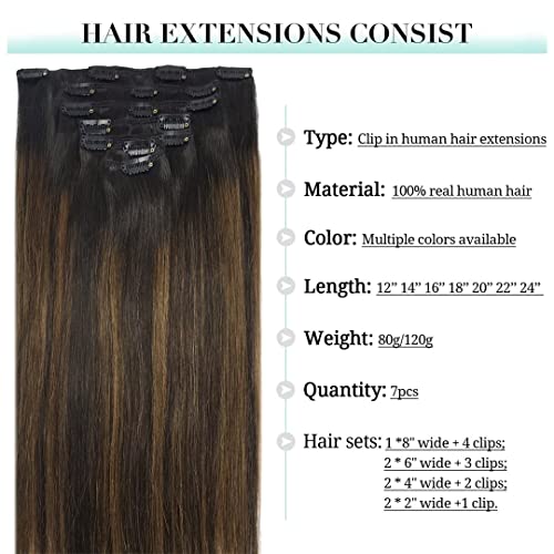 DOORES Hair Extensions Real Human Hair, Balayage Ash Blonde Highlighted Platinum Blonde 24 Inch 120g 7pcs, Hair Extensions Real Human Hair Clip in Remy Hair Extensions Natural Hair Extensions Straight