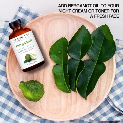 MAJESTIC PURE Geranium Essential Oil | 100% Pure and Natural Geranium Oil | Premium Grade Essential Oils for Hair Care, Home Diffusers, Skin, Aromatherapy, Massage and Humidifiers | 1 Fl Oz