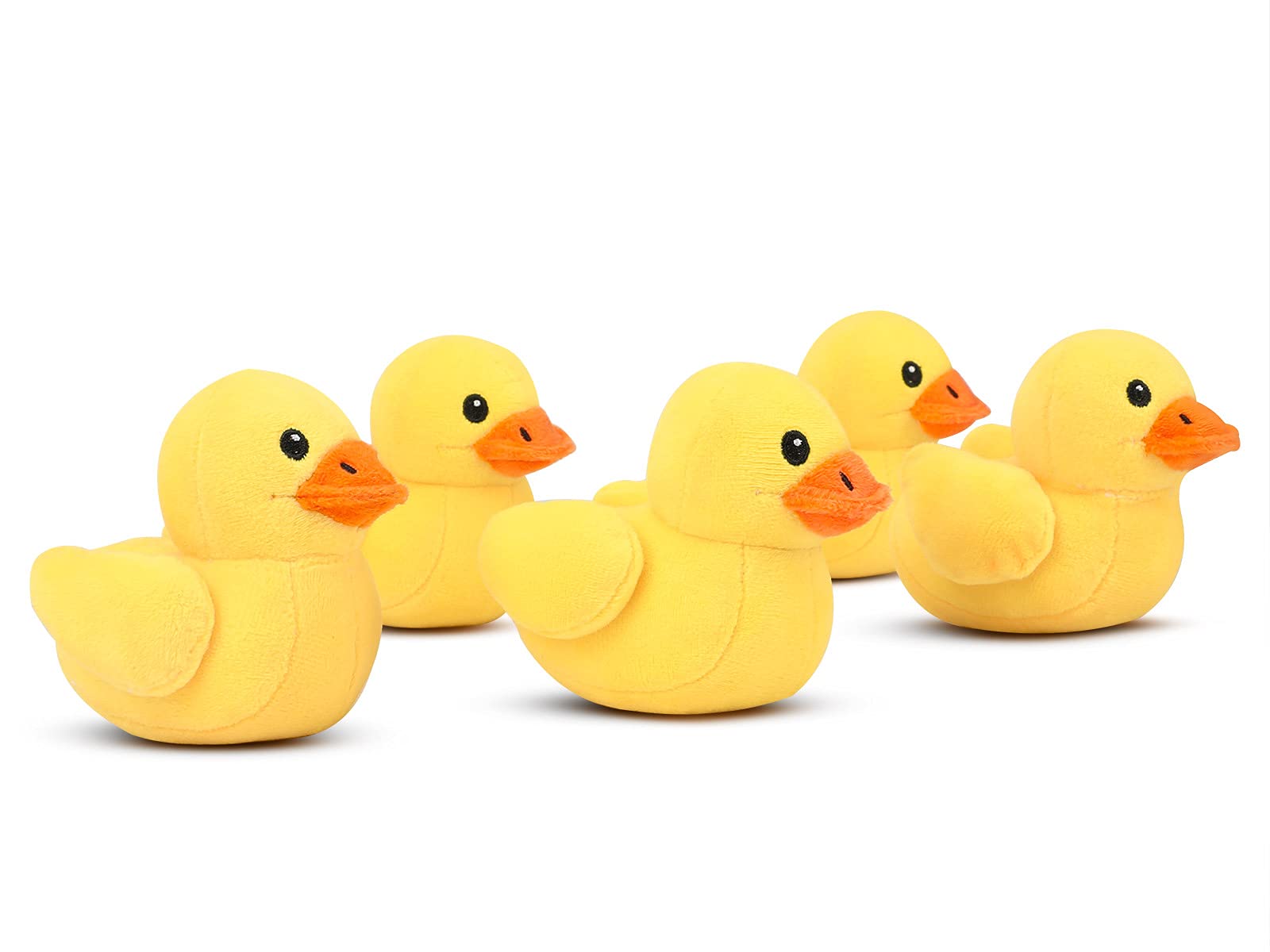 Pegmapri 14" Yellow Duck Stuffed Animal with Babies, Ducky Plush Playset with Zipper Pocket, 5pcs Ducklings Toys Plushie Birthday Gift for Kids Boy Girl