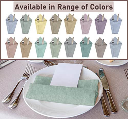 RUVANTI Cloth Napkins Set of 12, 18x18 Reusable Napkins Cloth Washable, Soft & Durable Table Napkins, Poly Cotton Fabric Dinner Napkins for Parties, Christmas, Thanksgiving, Weddings - Mauve