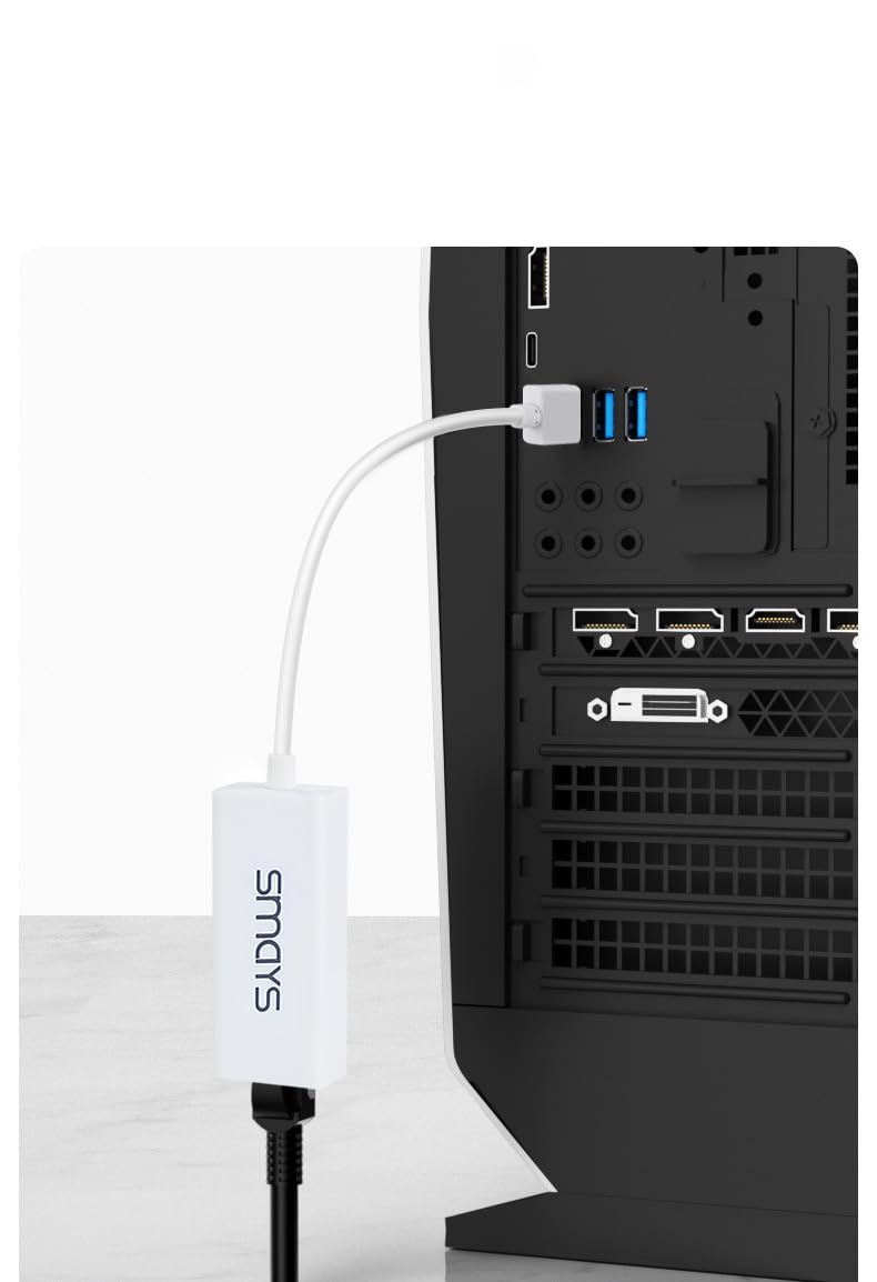 USB Ethernet Adapter for Laptop Surface Chromebook, Compatible with HP Apple Notebook, USB A to LAN