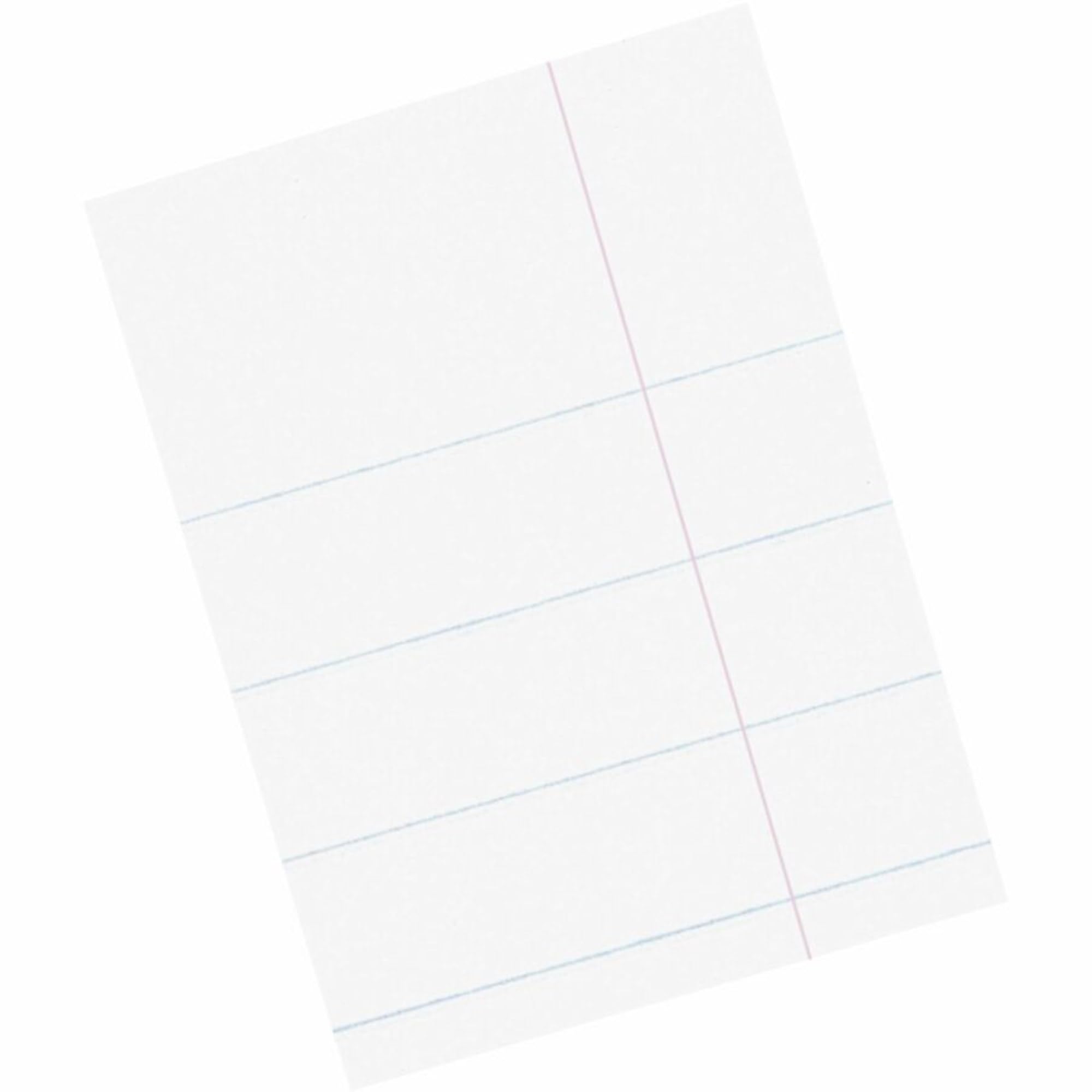 Pacon® Composition Paper, Unpunched, 3/8" Rule, 8 1/2" x 11", White, Pack Of 500 Sheets