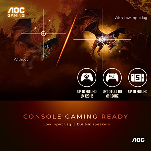 AOC CU34G3S 34" Frameless Curved Ultrawide Gaming Monitor, WQHD 3440 x1440, 165Hz 1ms, FreeSync Premium, Height Adjustable, 3-Year Zero-Bright-dot, Black