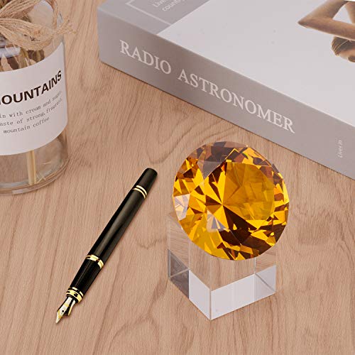 MerryNine Diamond Gifts for Women, Mom, Wife, Girlfriend, Sister, Her, Birthday Gifts Set with Gift Card, Flannelette, Flannelette Bag, 60Mm Diamond Paperweight Decoration with Sliver Triangle Base