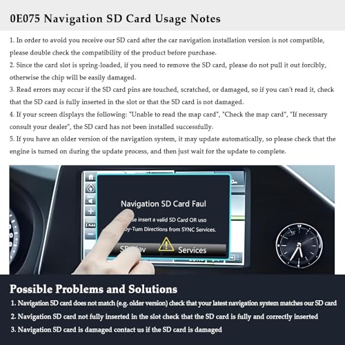 Navigation GPS SD Card - Latest US & Canada Maps Micro SD Card for Upgrading Your Car GPS Navigation System - 86271-0E075 Car Accessories Compatible with Toyota 4Runner RAV4 Tundra