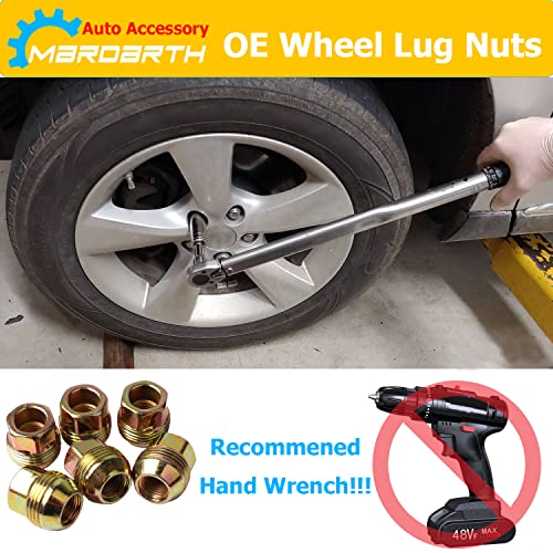 Set of 24, 14mmx1.5 OEM Factory Wheel Lug Nuts Replacement for Sliverado Sierra 1500 Yukon Avalanche Suburban Express 1500 C1500 K1500 Escalade Traverse Yukon M14x1.5 Studs 6 Lug Wheel