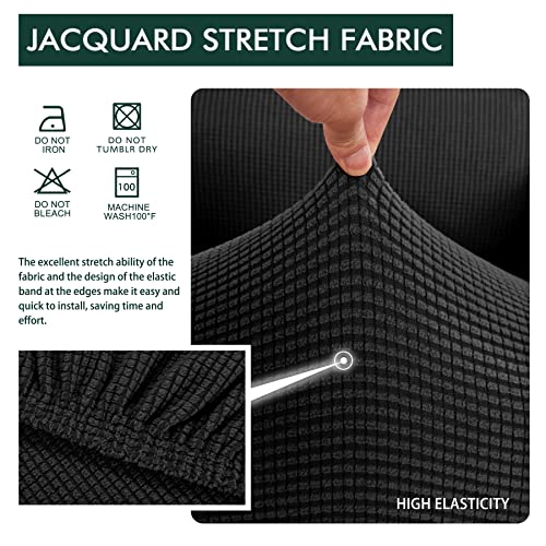 Hokway Couch Cushion Covers Stretch Cushion Covers Sofa Seat Cushion Slipcover Cushion Protector(Wine, Small)