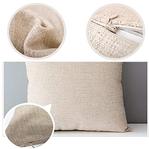 Easternproject Christmas Tree Throw Pillow Covers Green and Red Stripes Xmas Trees Winter Outdoor Snow Decorative Pillow Cases 16x16 Inch New Year Farmhouse Decorations Cushion Cover Couch