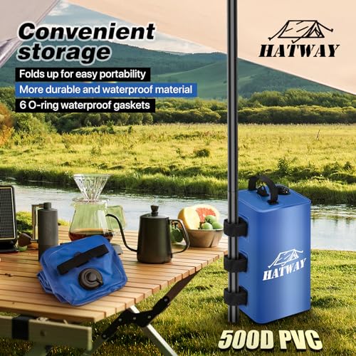 Hatway Canopy Water Weight Bag,88 LBS Water Tent Weights Set of 4 Leg Weights for Pop Up Canopy,Gazebo,Canopies,Tent-4 * 10L-Black
