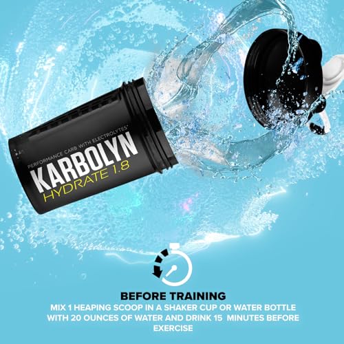 EFX Sports Karbolyn Hydrate | Carbohydrate Powder + Electrolytes | Sugar Free Sports Drink Mix | Fuel & Hydration | Stimulant Free | 66 Servings (Blue Frost)