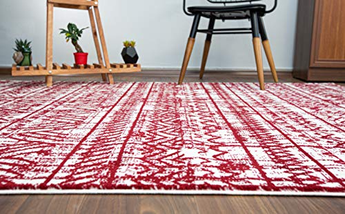 Rugshop Geometric Boho Perfect for high Traffic Areas of Your Living Room,Bedroom,Home Office,Kitchen Runner Rug 2' x 7' Multi