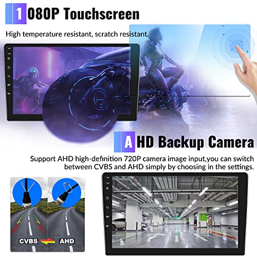 2+64G Car Radio for Jeep Compass Patriot 2010-2016 with Wireless Carplay Android Auto,10.1 inch Touchscreen Car Stereo Radio Support Mirror Link WiFi/GPS Bluetooth FM RDS EQ SWC AHD Backup Camrea