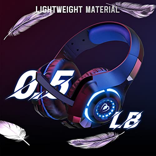 Gaming Headset for PC, Ps5, Switch, Mobile, Gaming Headphones for Nintendo with Noise Canceling Mic, Deep Bass Stereo Sound