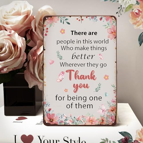 Inspirational Gifts for Women Coworker Boss Appreciation Gifts for Women, Going Away Farewell Gifts,Thank You Gifts 8x12 Inches Metal Tin Signs