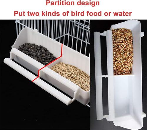 Large Double Stacker Breeding Flight Bird Wrought Iron Double Parrot Bird Separate Breeder Cages Side Nesting Box Doors Easy to Clean Bottom Grates and Trays Removable Rolling Stand