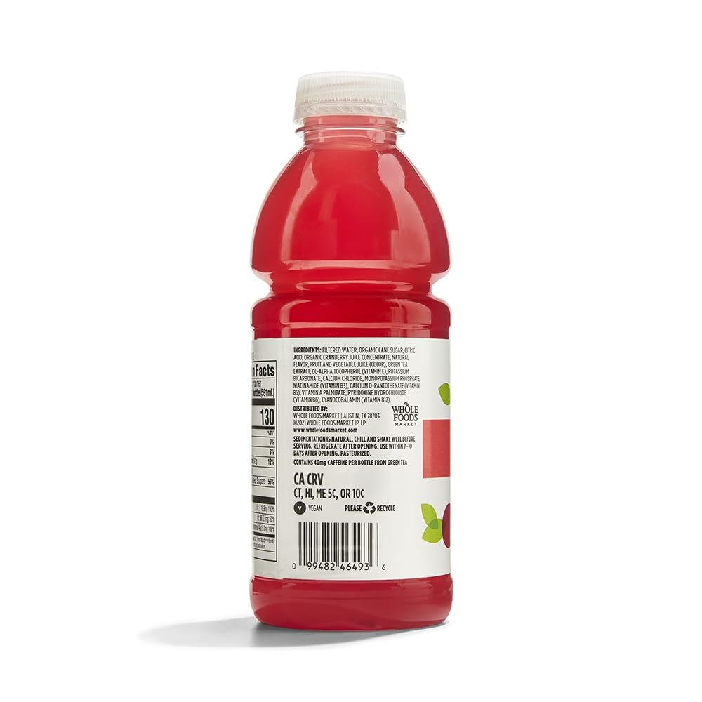 365 By Whole Foods Market, Water Nutrient Cranberry Antioxidants Vit A E, 20 Fl Oz