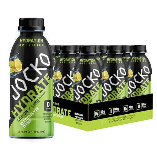 Jocko Fuel Hydrate Electrolyte Drinks - Sports Drink Hydration Amplifier, Thirst Quencher - Scientifically Formulated Electrolyte Blend Blue Raspberry 16 Oz (12 Pack)