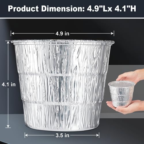 Whaleme 15 Pack Grease Bucket Liners & Drip Grease Bucket HDW152 for Traeger Pro Series 575/780, 20/22/34 Series, Ironwood 650/885, Pit Boss etc Pellets Grill Smoker