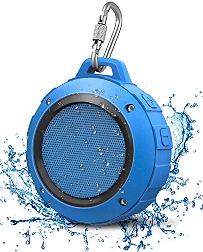 Kunodi Bluetooth Shower Speaker with IPX7 Waterproof, Crisp Clear Sound, True Wireless Stereo, Clip Portable for Pool Beach Boat Kayak Float Golf