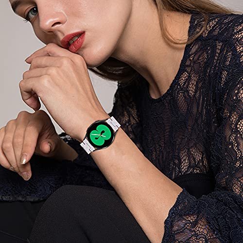 LAREDTREE Resin 20mm Watch Band Compatible with Samsung Galaxy Watch 5 Band 40mm 44mm/Galaxy Watch 4 40mm 44mm/Active 2 Watch Bands 40mm 44mm/Active 40mm/Watch 4 Classic 42mm 46mm, Watch 3 41mm Women