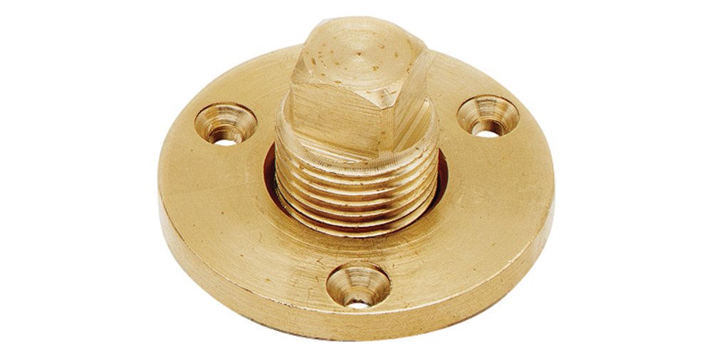 SeaSense Unified Marine 50032282 Drain Plug Garboard, Brass