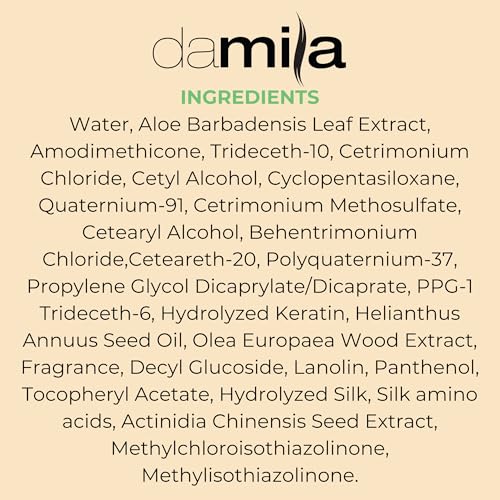 Damila Salt & Sulfate Free Shampoo & Conditioner for Keratin and Color Treated Hair - Professional Keratin Value Pack for Damaged, Frizzy, Curly, Dry & Thin Hair - Shampoo Sin Sal (4.0 Fl Oz)