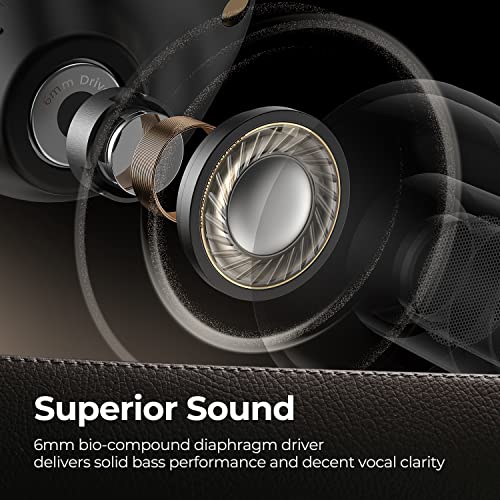 SoundPEATS Free2 Classic Wireless Earbuds Bluetooth V5.1 Headphones with 30Hrs Playtime in-Ear Wireless Earphones, Built-in Mic for Clear Calls, Touch Control, Single/Twin Mode, Stereo Sound