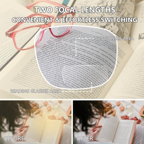 Bifocal Sunglasses For Women Classic Retro Reading Sunglasses 3 Pack UV400 Sun Readers Glasses With Metal Hinge +1.0