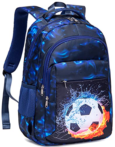 LEDAOU School Backpack Teen Boys Kids Bookbag School Bag for Middle Waterproof Casual Daypacks Travel Back Pack(Graffiti Red)