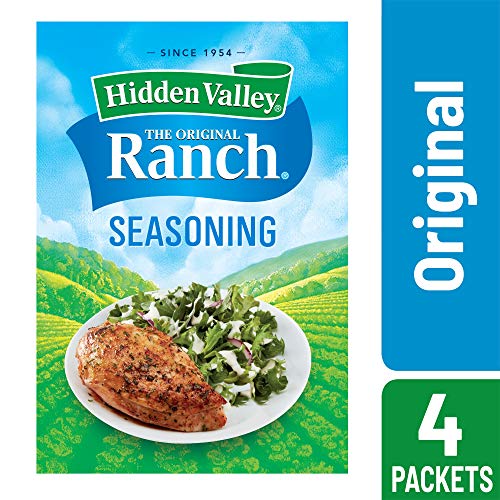 Hidden Valley Original Ranch Salad Dressing and Seasoning Mix, 1 Ounce Packet, Pack of 4 (Package May Vary)