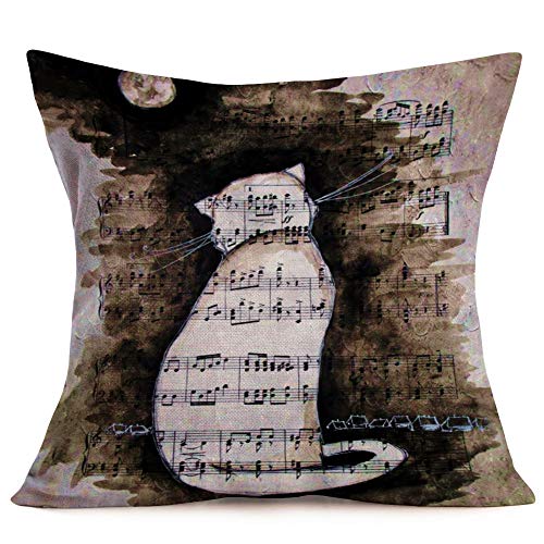 Smilyard Throw Pillow Covers Animal Peacock Feathers Decorative Pillow Cover Cotton Linen Green Feather Pillow Case Home Decor for Sofa Bed 18x18 Inch Set of 4