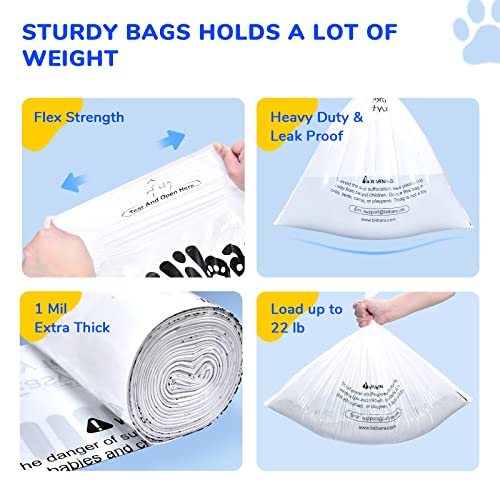 Bilibara Litter Box Liner Bag Compatible with Cat litter Box 3 and 4, 60 Pack - Extra Thick Waste Bags for Self-Cleaning Pet Kitty Litter Box Drawer Liners, 9-11 Gallons Home/Kitchen Trash Bags