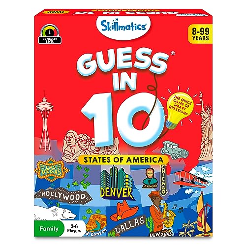 Skillmatics Train of Thought & Guess in 10 States of America Bundle, Games for Kids, Teens & Adults, Gifts for Boys and Girls Ages 6, 7, 8, 9 and Up