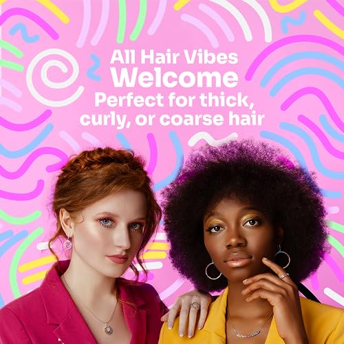 Wet Brush Go Green Curl Detangler Hair Brush- Pale Pink -Ultra-Soft IntelliFlex Detangling Bristles Glide Through Tangles with Ease - Great For Curly Hair-No Split Ends & Pain-Free for Wet or Dry Hair