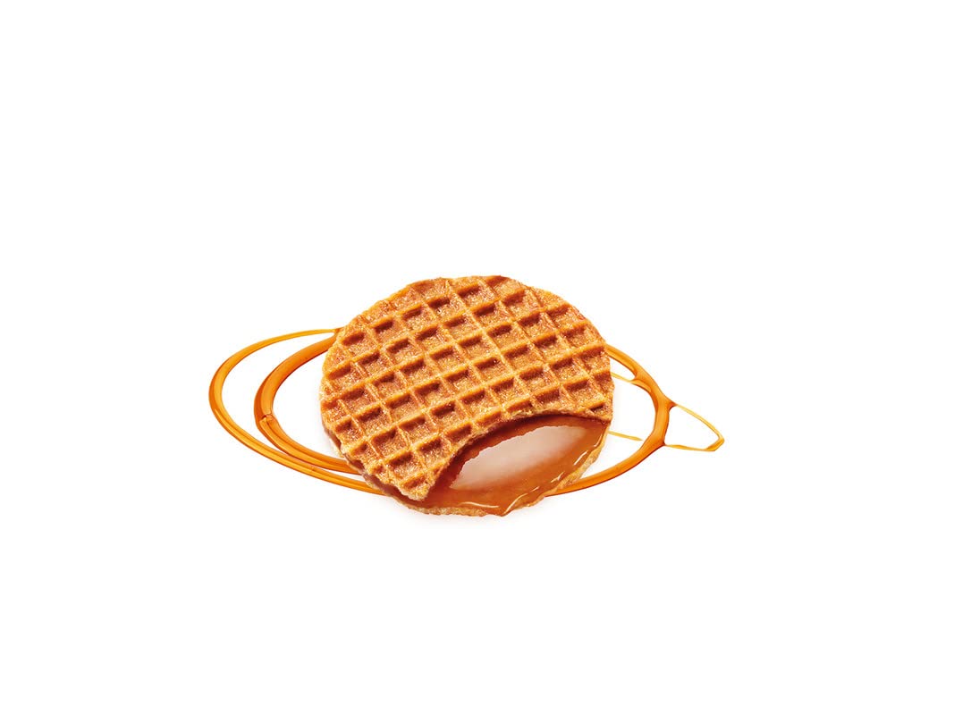 Daelmans Mini Caramel Stroopwafels - Individually Wrapped Waffle Cookies, Sweet Snack for Coffee & Tea, Authentic Soft Toasted Dutch Waffles, Cinnamon, Vanilla, Certified Kosher Dairy - 200 Count Box