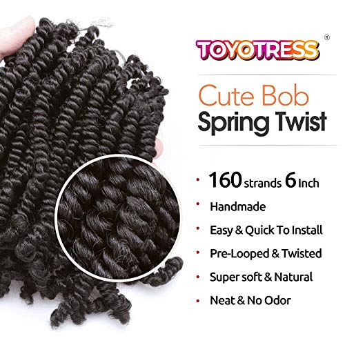 ToyoTress Boho Box Braids Crochet Hair - 12 Inch 8 Packs Ombre Orange Box Braids Crochet Hair Curly End Crochet Braids, Short Pre-looped Synthetic Braidsing Hair Extensions (12 Inch, T350-8P)