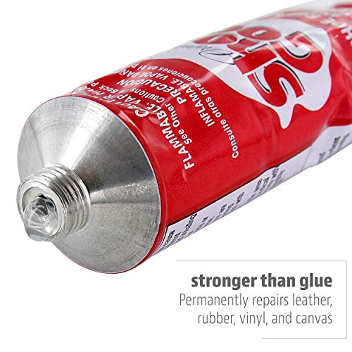 SOF SOLE Original Shoe Goo - 3.7 fl oz Tube - Clear Shoe Glue - Repairs Soles, Heels, Patches Small Holes - Bonds on Contact, Dries Within 24 Hrs, Waterproof - Works on Leather, Rubber, Vinyl, Canvas