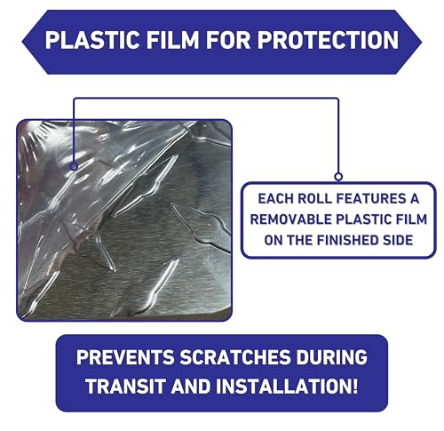 EAGLE 1: 26 Gauge General Use or Roofing Flashing Rolls - DIY or Contractors (Light Grey, 10 in x 10 FT)