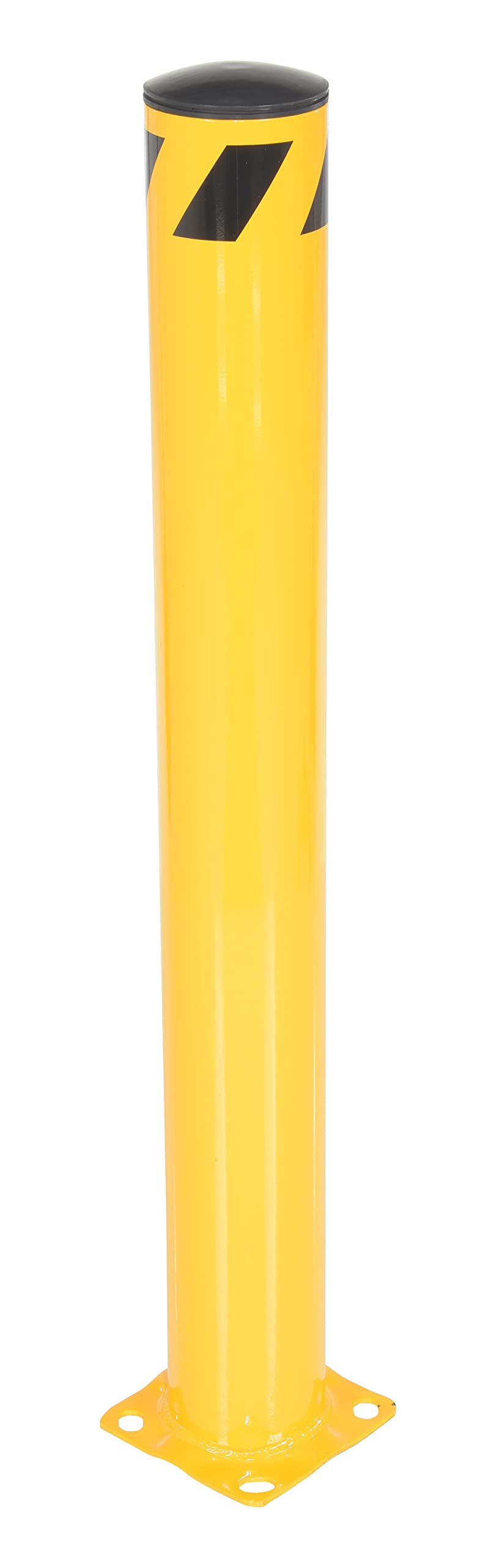 Vestil BOL-48-5.5 Yellow Powder Coat Pipe Safety Bollard, Steel, 5-1/2" OD, 48" Height