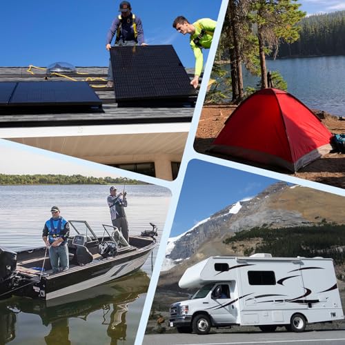 GrenerPower 12.8V100Ah LiFePO4 Battery, Fit with BCI G24 Size, Built-in 100A BMS, 1280Wh Energy for 30-70lbs Trolling Motor, Up to 4P4S-24V/36V/48V Lithium Battery for RVs, Camping, Solar Home Use