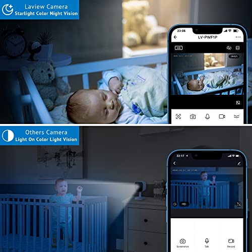 LaView 5G& 2.4GHz Security Cameras 4pcs, Home Security Camera Indoor 1080P, Wi-Fi Cameras Wired for Pet, Motion Detection, Two-Way Audio, Night Vision, Works with Alexa, iOS & Android & Web Access