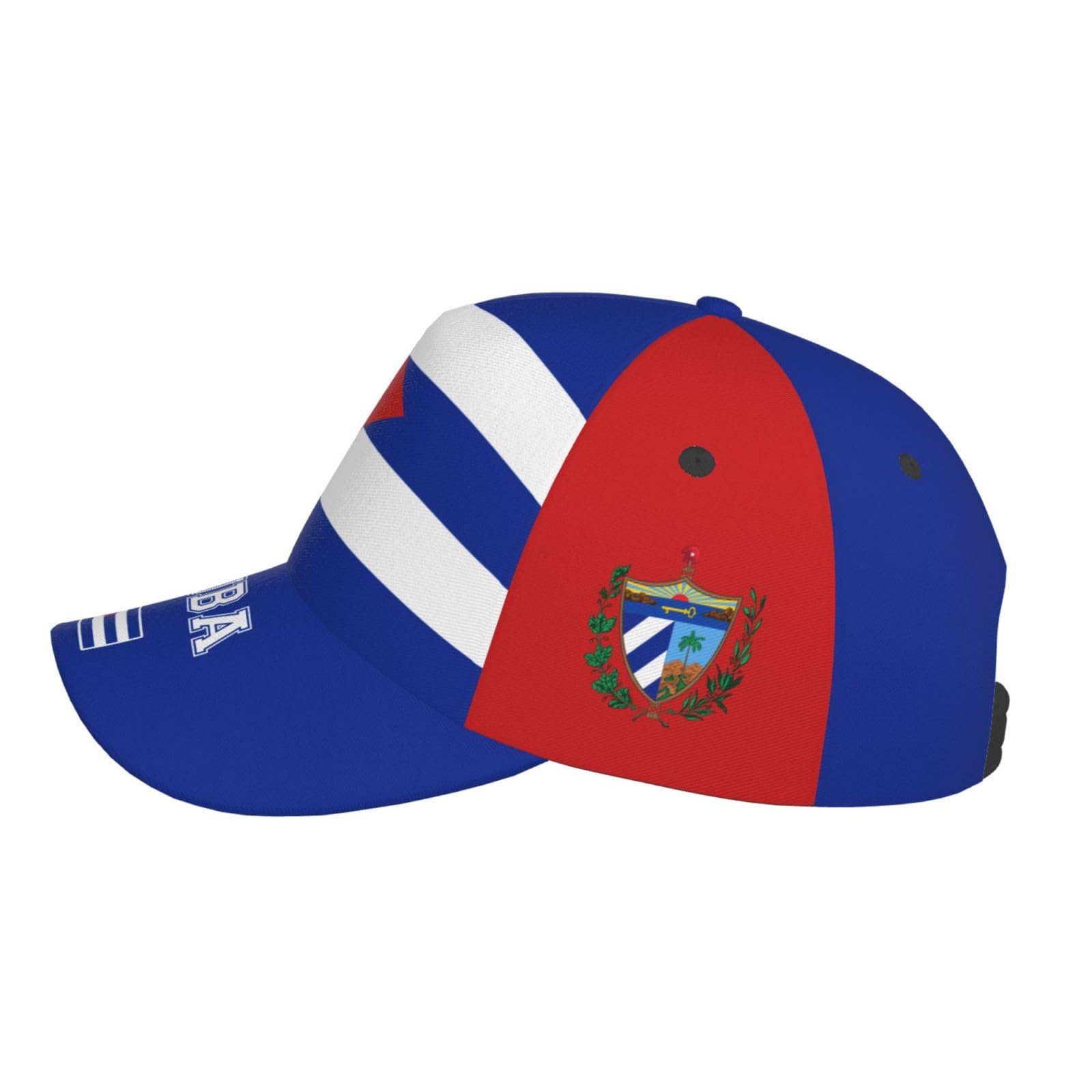 Cuba Flag Baseball Cap for Men Women, Fashion Flag of Hat Adjustable Sun Protection Visor Caps Trucker Hat Patriotic Dad Caps