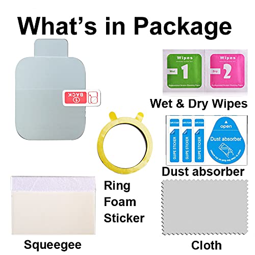 smaate Screen Protector Compatible with 1.85” AKUMAKA G39 and Fitniv IW2 Smartwatch, Soft TPU, 6 pcs