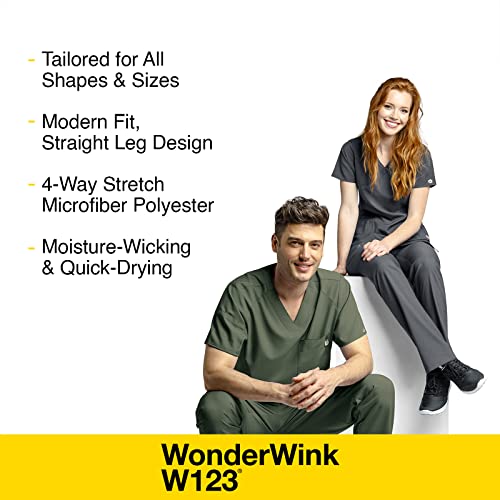 WINK Petite Men's Flat Front Cargo Pant, Red, X-Large/Short