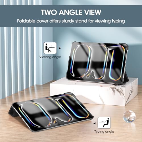 ProCase Cover for iPad Pro 11 Inch Case 2022/2021/2020/2018, Slim Stand Hard Back Shell Smart Cover for iPad Pro 11 4th Generation 2022 / 3rd Gen 2021/ 2nd Gen 2020 / 1st Gen 2018 -Black