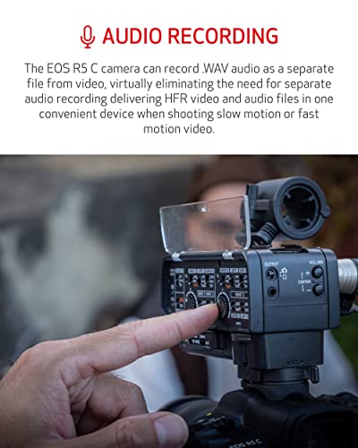 Canon VR Content Creator Kit - EOS R5 C Full-Frame Hybrid Camera and RF5.2mm F2.8 L Dual Fisheye Lens, for Video Professionals