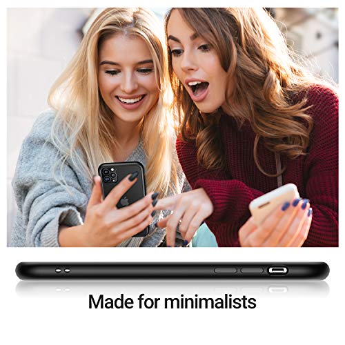 TORRAS Shockproof Designed for 15 Pro Case, 12FT Military Grade Drop Tested, Anti-Fingerprints Anti-Scratch Translucent Matte Back with Silicone Slim Protective Phone Case Guardian 2023, Black