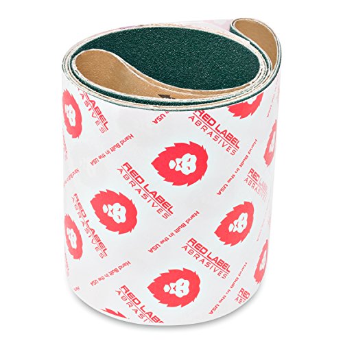 Red Label Abrasives 6 X 48 Inch 24 Grit Metal Grinding Zirconia Sanding Belts, 2 Pack